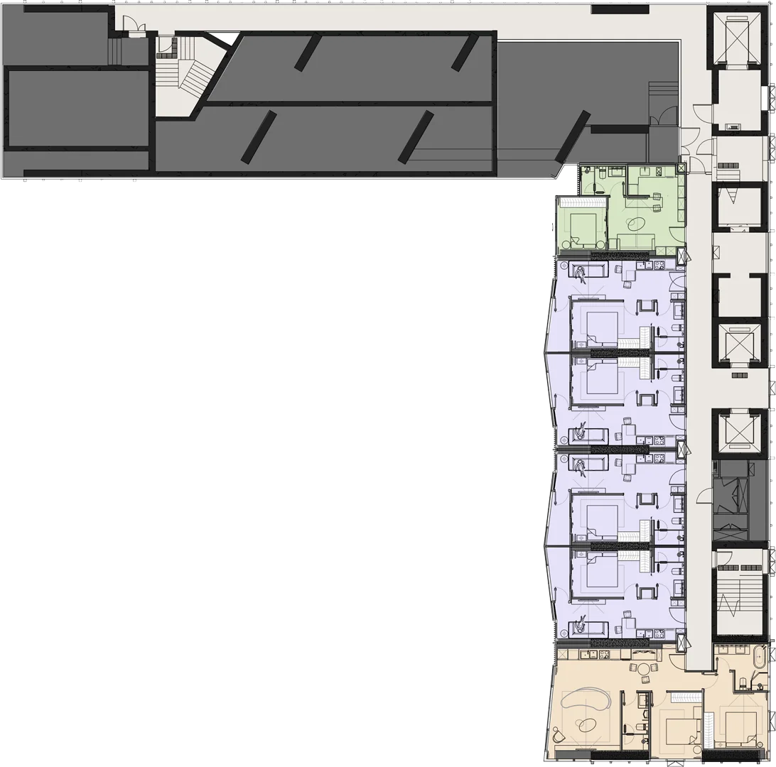 Floor plan drawing of the 49th floor