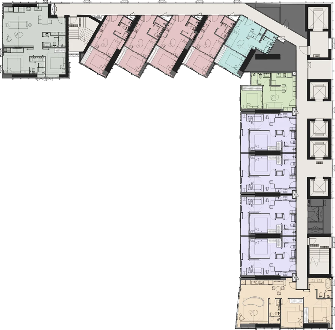 Floor plan drawing of the 6th floor